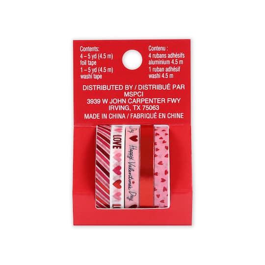 Valentine's Day Crafting Washi Tape Set by Recollections™